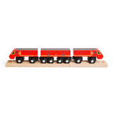 Bigjigs Postal Train – Wooden Mail Toy Train Set with Carriages & Track