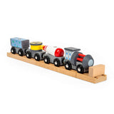 Bigjigs Rail Space Train - 9 Piece Wooden Railway for Kids