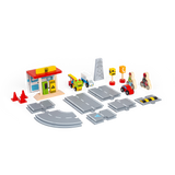 Wooden Roadway Accessory Pack – 25 Piece Vehicles Signs Traffic Set