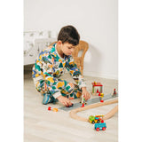 Wooden Roadway Accessory Pack – 25 Piece Vehicles Signs Traffic Set