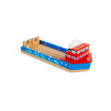 Train Ferry – Wooden Railway Accessory with Folding Ramp for Train Sets