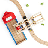 Wooden Gantry Crane Toy for Train Sets – Compatible with Bigjigs Railway