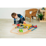Wooden Gantry Crane Toy for Train Sets – Compatible with Bigjigs Railway
