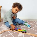 Monster Train Wooden Toy Engine & Carriages – Compatible with Wooden Railway