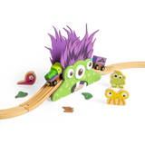Monster Bridge – Wooden Train Track Accessory for Kids, Three-Eyed Monster Toy