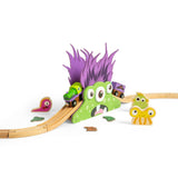 Monster Bridge – Wooden Train Track Accessory for Kids, Three-Eyed Monster Toy