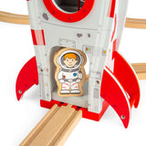 Wooden Rocket Ship - Space Toy for Wooden Train Sets & Railway Track