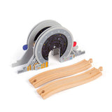 Bigjigs Rail Galaxy Bridge: Wooden Space Train Bridge & Porthole Tunnel