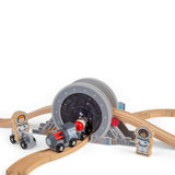 Bigjigs Rail Galaxy Bridge: Wooden Space Train Bridge & Porthole Tunnel