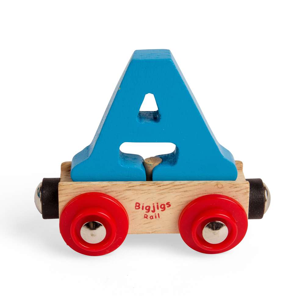 Wooden Train Letter A – Personalised Rail Name Carriage for Kids