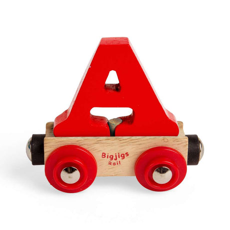 Wooden Train Letter A – Personalised Rail Name Carriage for Kids