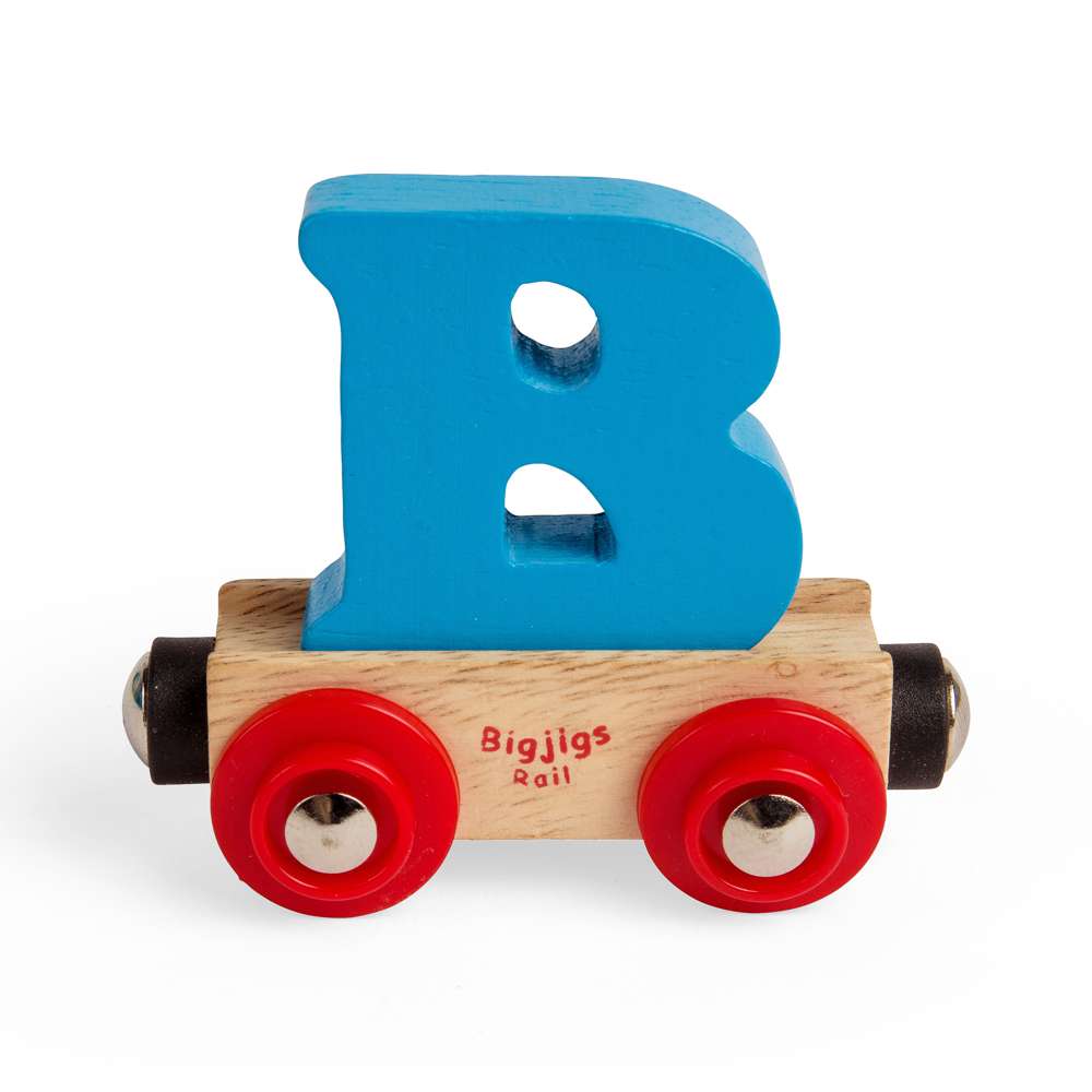 Wooden Train Name Letter B – Bigjigs Rail Personalised Railway Carriage