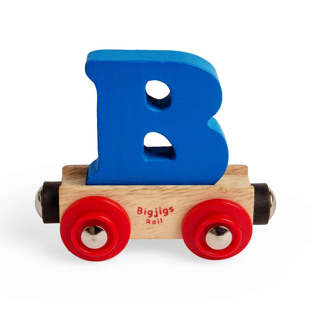 Wooden Train Name Letter B – Bigjigs Rail Personalised Railway Carriage