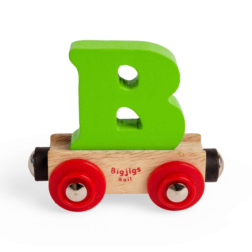 Wooden Train Name Letter B – Bigjigs Rail Personalised Railway Carriage