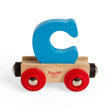 Personalised Wooden Train Letter C – Bigjigs Rail Name Carriage Toy