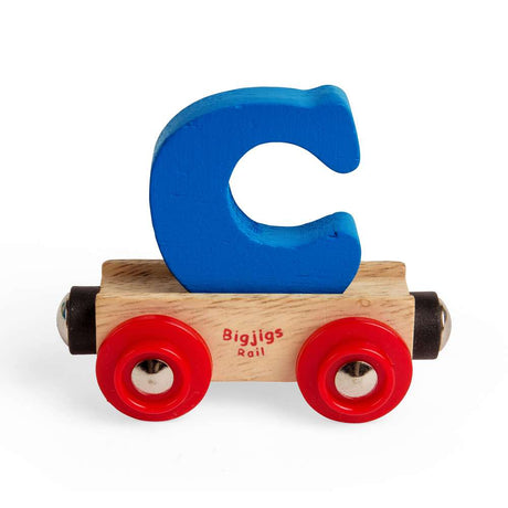 Personalised Wooden Train Letter C – Bigjigs Rail Name Carriage Toy