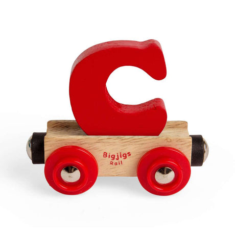 Personalised Wooden Train Letter C – Bigjigs Rail Name Carriage Toy