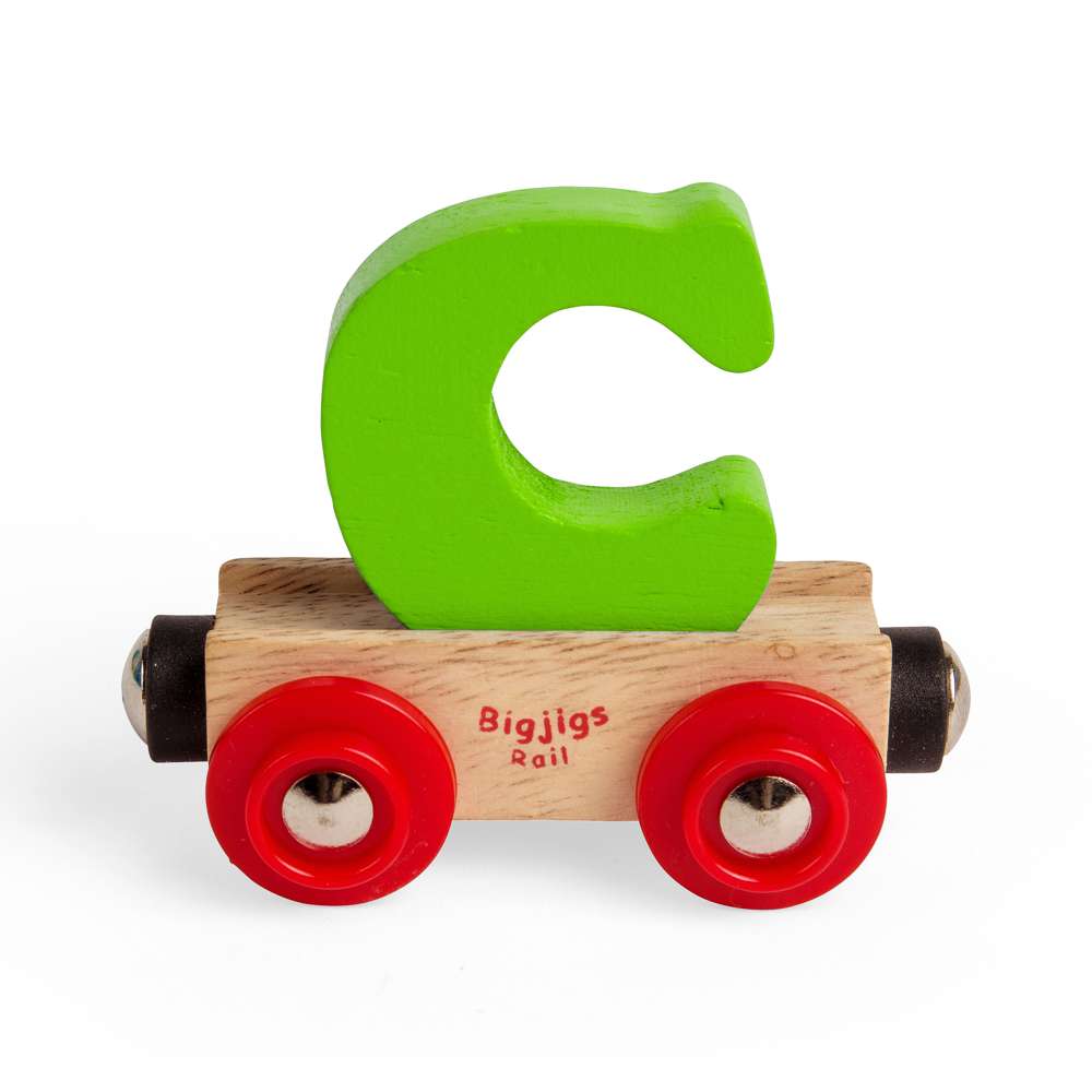 Personalised Wooden Train Letter C – Bigjigs Rail Name Carriage Toy