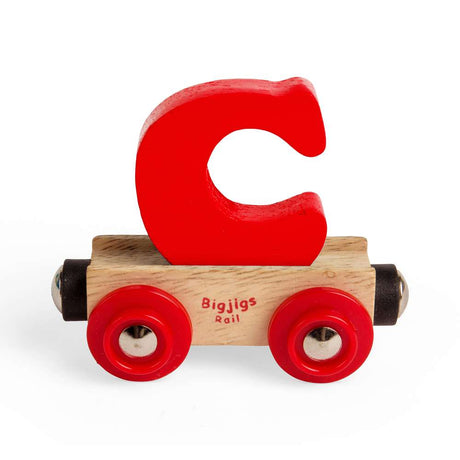 Personalised Wooden Train Letter C – Bigjigs Rail Name Carriage Toy