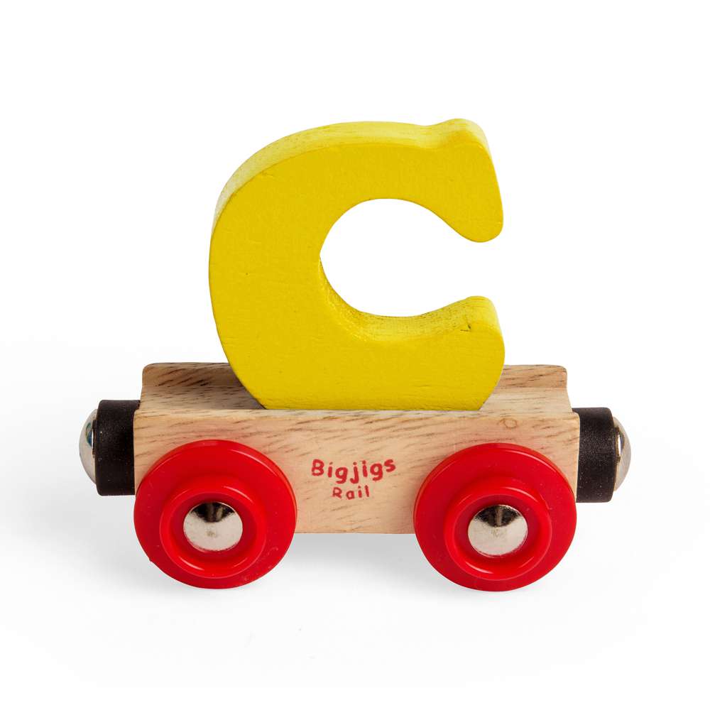 Personalised Wooden Train Letter C – Bigjigs Rail Name Carriage Toy