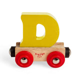 Bigjigs Rail Name Wooden Letter D – Personalised Train Set Accessory