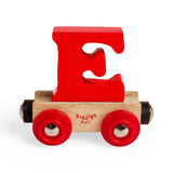 Bigjigs Rail Name Letter E – Wooden Train Personalised Carriage