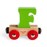Bigjigs Rail Name Letter F – Wooden Train Personalised Carriage
