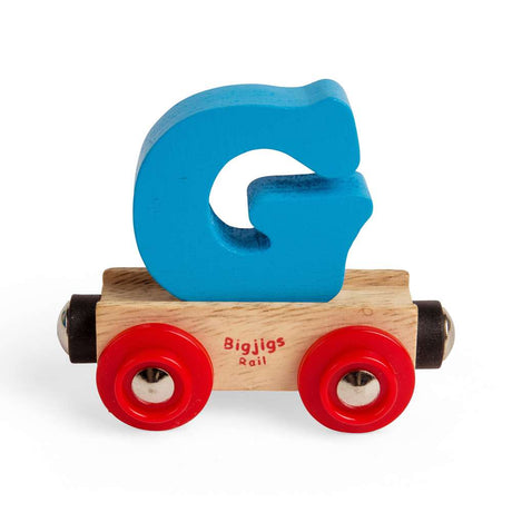Bigjigs Rail Wooden Train Name Letter G – Custom Personalised Carriage