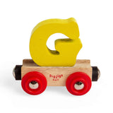 Bigjigs Rail Wooden Train Name Letter G – Custom Personalised Carriage