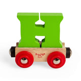 Bigjigs Rail Name Letter H – Wooden Train Personalised Carriage Toy