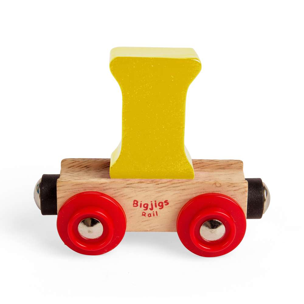 Personalised Wooden Train Carriage – Rail Name Letter or Number – I