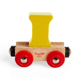 Personalised Wooden Train Carriage – Rail Name Letter or Number – I