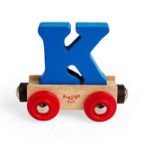 Bigjigs Rail Name Letter K – Personalised Wooden Train Accessory