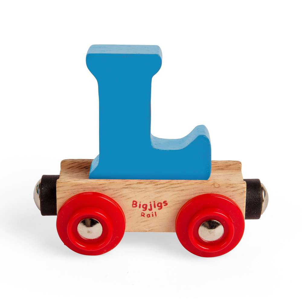 Rail Name Letters and Numbers L – Wooden Train Personalised Carriage