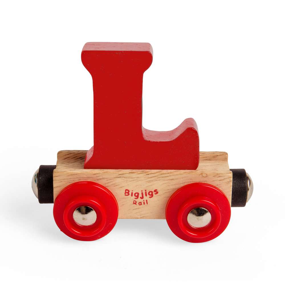 Rail Name Letters and Numbers L – Wooden Train Personalised Carriage