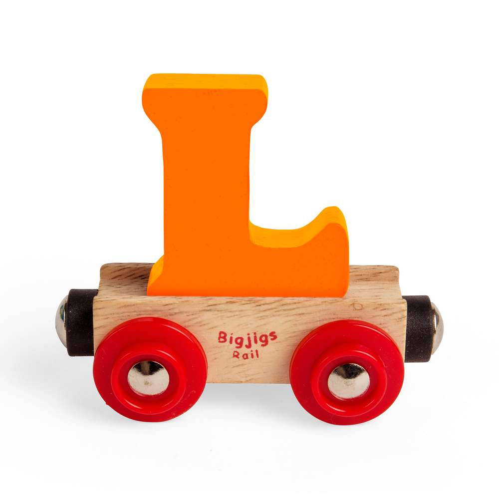 Rail Name Letters and Numbers L – Wooden Train Personalised Carriage