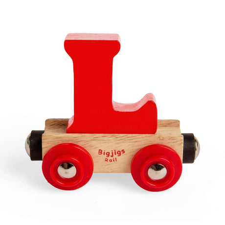 Rail Name Letters and Numbers L – Wooden Train Personalised Carriage