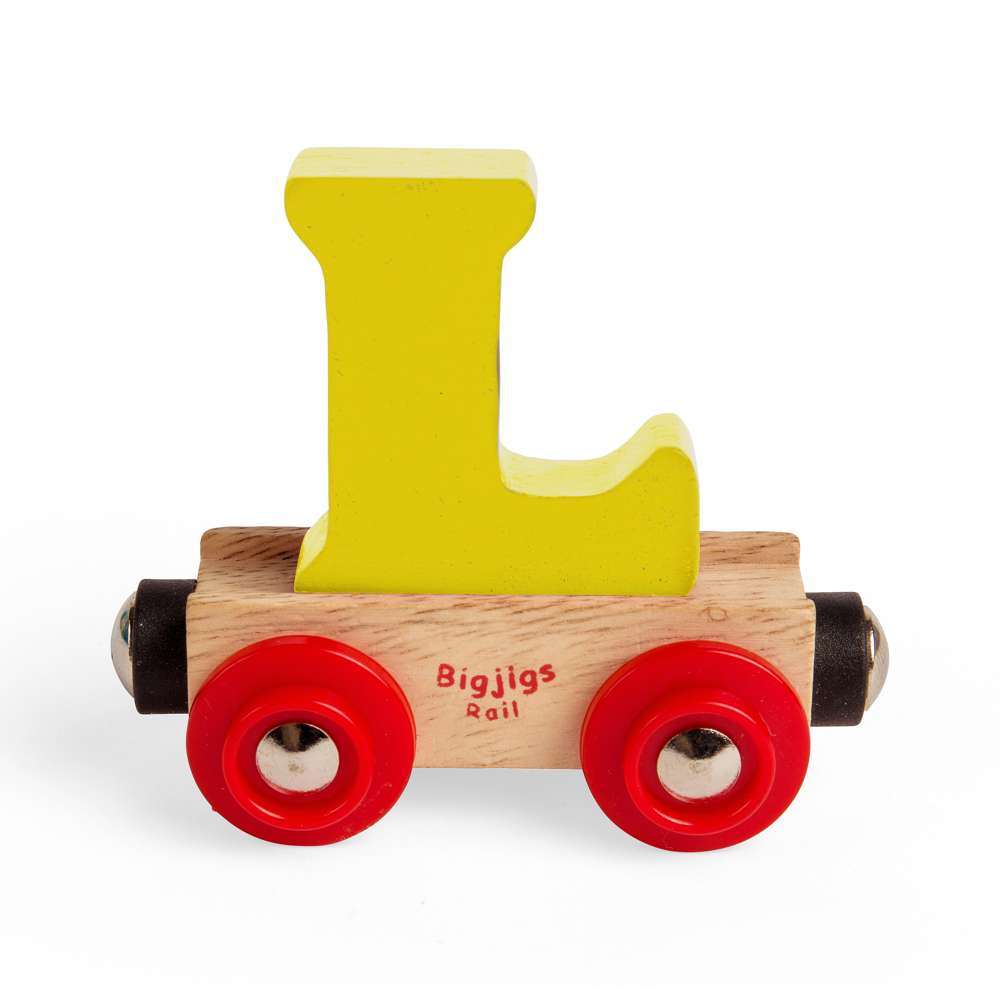 Rail Name Letters and Numbers L – Wooden Train Personalised Carriage
