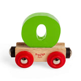Wooden Train Rail Name Letter O – Personalised Bigjigs Railway Carriage