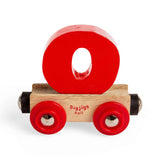 Wooden Train Rail Name Letter O – Personalised Bigjigs Railway Carriage