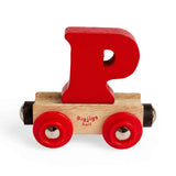 Personalised Wooden Train Letter 'P' – Bigjigs Rail Name Carriage