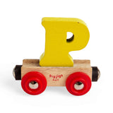 Personalised Wooden Train Letter 'P' – Bigjigs Rail Name Carriage
