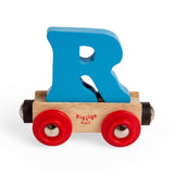 Rail Name Letter R – Wooden Train Carriage for Bigjigs Railway Sets