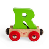 Rail Name Letter R – Wooden Train Carriage for Bigjigs Railway Sets