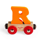 Rail Name Letter R – Wooden Train Carriage for Bigjigs Railway Sets