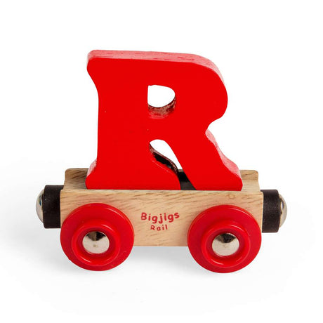 Rail Name Letter R – Wooden Train Carriage for Bigjigs Railway Sets