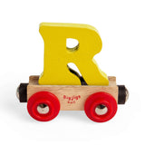 Rail Name Letter R – Wooden Train Carriage for Bigjigs Railway Sets