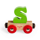 S Letter Wooden Train Carriage – Personalised Rail Name Accessory