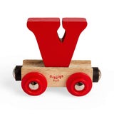 Rail Name Letter V – Wooden Train Carriage Compatible with Bigjigs
