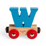 Wooden Train Rail Name Letter W – Personalised Compatible with Bigjigs